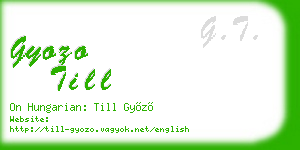 gyozo till business card